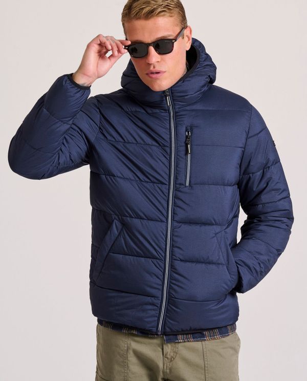 Ανδρικό puffer μπουφάν με κουκούλα