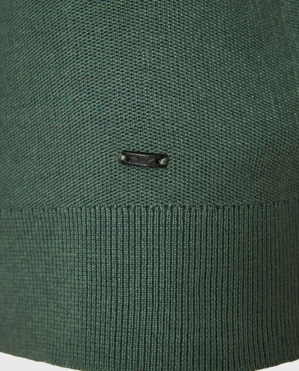 Ανδρική πλεκτή ζακέτα με rubber label