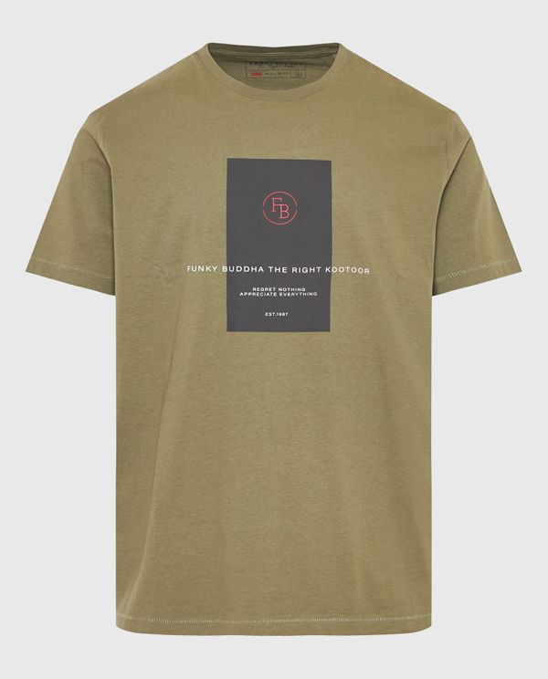 T-shirt με frame τύπωμα στο στήθος
