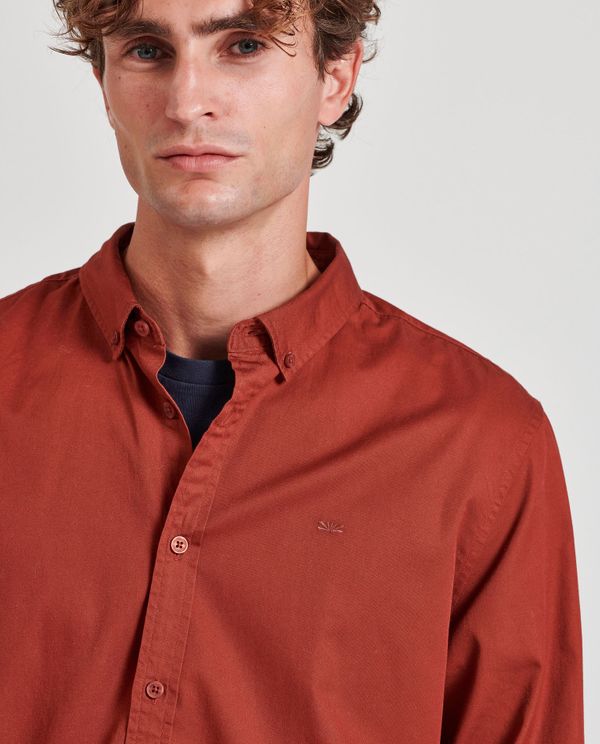 Ανδρικό garment dyed twill πουκάμισο