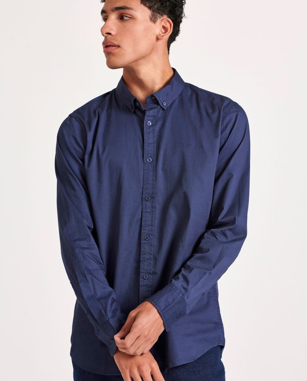 Ανδρικό garment dyed twill πουκάμισο