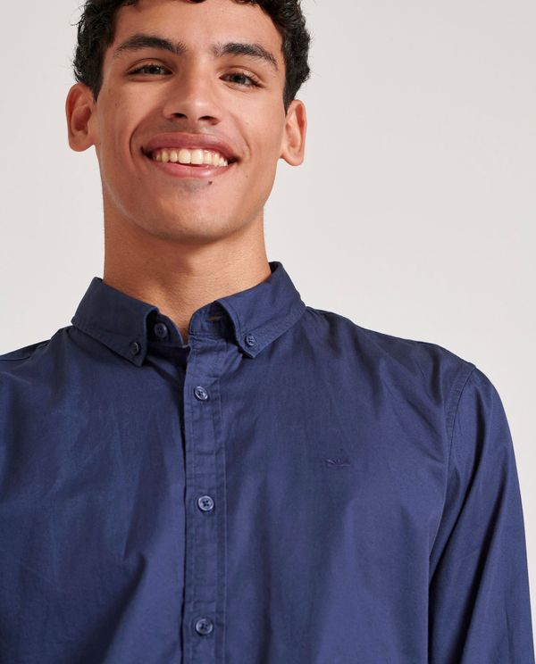 Ανδρικό garment dyed twill πουκάμισο