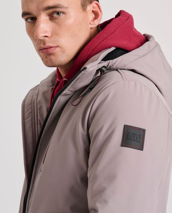 Softshell μπουφάν με ελαφριά επένδυση και κουκούλα