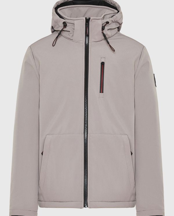 Softshell μπουφάν με ελαφριά επένδυση και κουκούλα