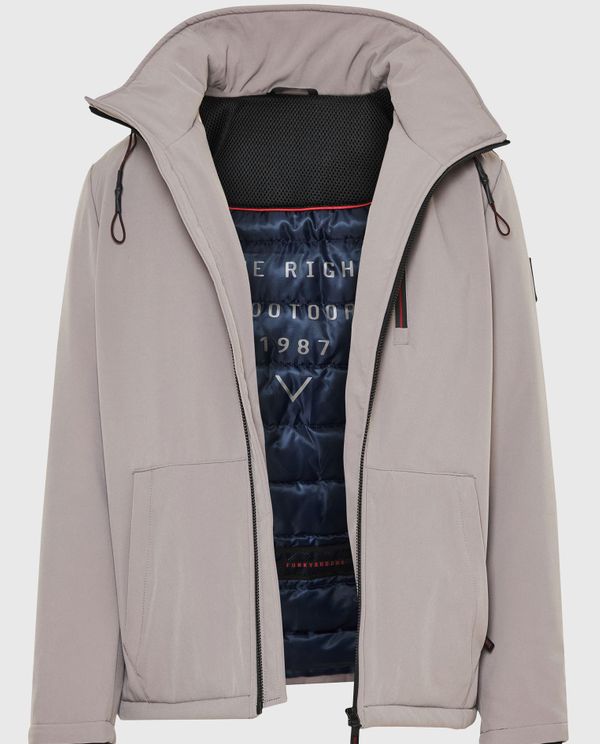 Softshell μπουφάν με ελαφριά επένδυση και κουκούλα