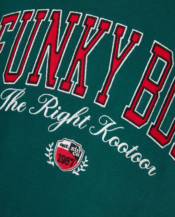 Oversized φούτερ με Funky Buddha κέντημα