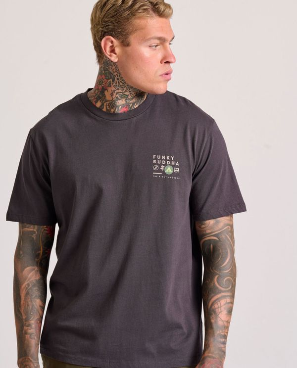 Relaxed fit t-shirt με τύπωμα στην πλάτη