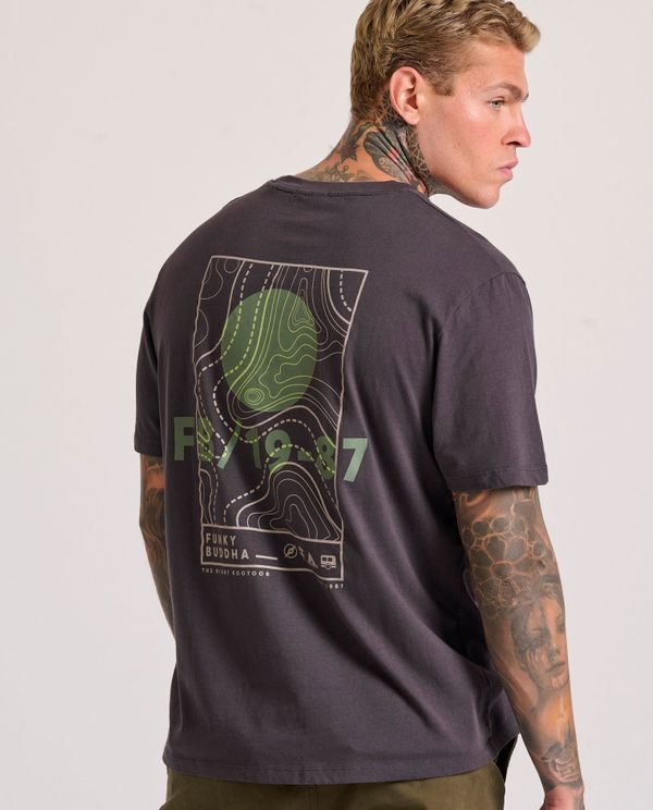 Relaxed fit t-shirt με τύπωμα στην πλάτη