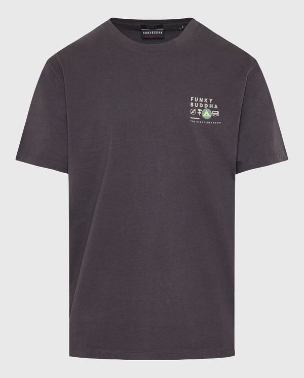 Relaxed fit t-shirt με τύπωμα στην πλάτη