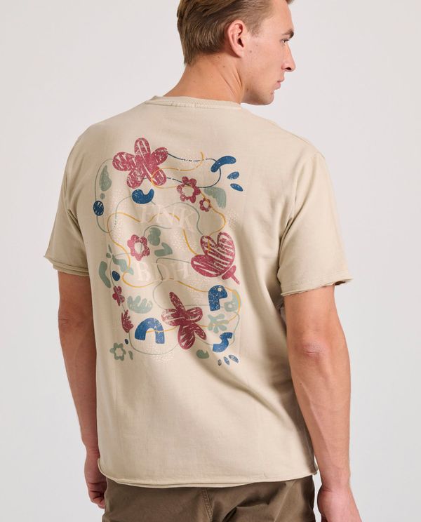 Relaxed fit t-shirt με τύπωμα στην πλάτη
