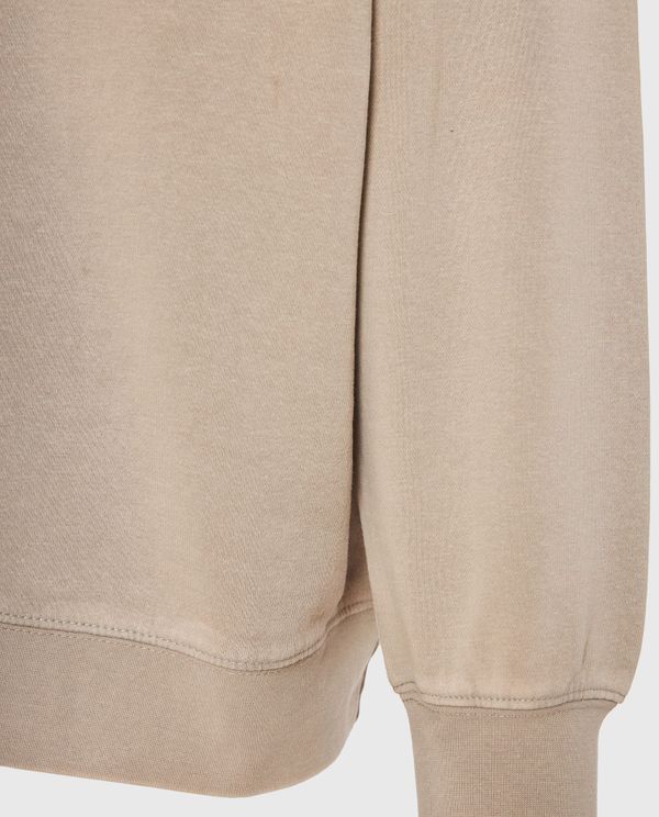 Oversized garment dyed φούτερ με τύπωμα στην πλάτη