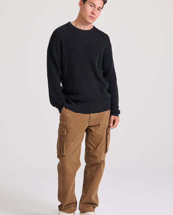 Loose fit casual πλεκτή μπλούζα με ανάγλυφη υφή