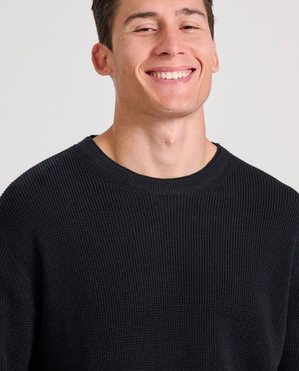 Loose fit casual πλεκτή μπλούζα με ανάγλυφη υφή