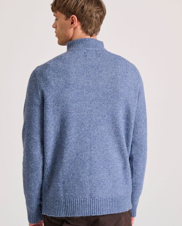 Ανδρικό half-zip πλεκτό πουλόβερ