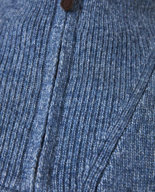 Ανδρικό half-zip πλεκτό πουλόβερ