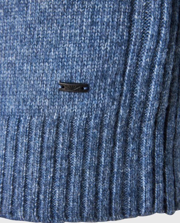 Ανδρικό half-zip πλεκτό πουλόβερ