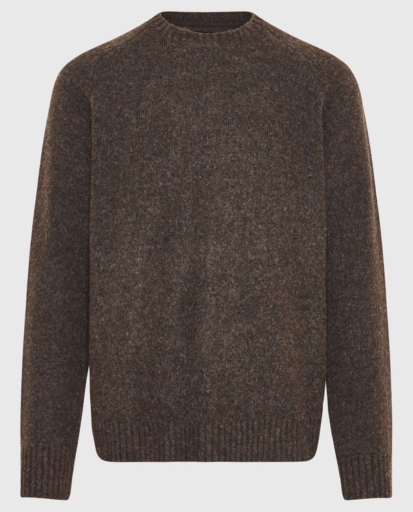 Relaxed fit πλεκτή μπλούζα σε μελανζέ πλέξη