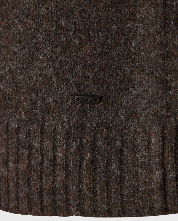 Relaxed fit πλεκτή μπλούζα σε μελανζέ πλέξη