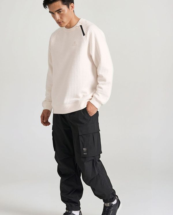 Relaxed fit φούτερ με ανάγλυφη υφή