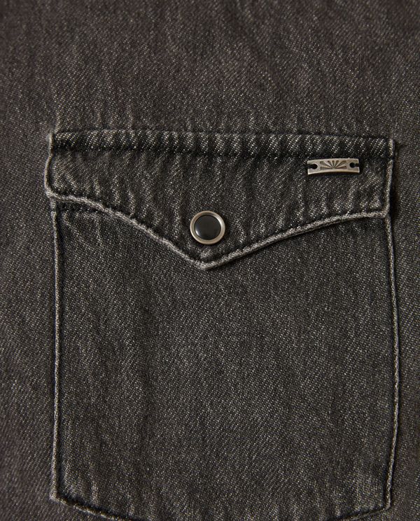 Ανδρικό denim πουκάμισο με washed effects