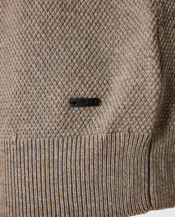 Half-zip πλεκτή μπλούζα με πατιλέτα