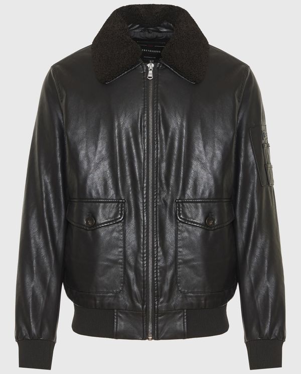 Bomber jacket από οικολογικό δέρμα (PU)