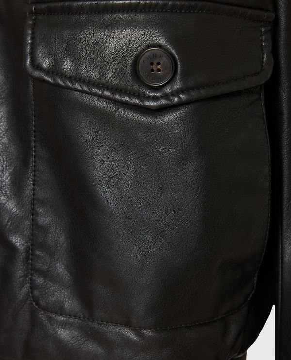 Bomber jacket από οικολογικό δέρμα (PU)