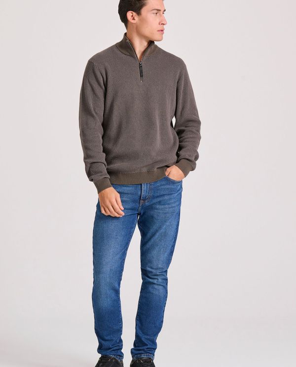 Slim tapered fit τζιν παντελόνι με whisker details