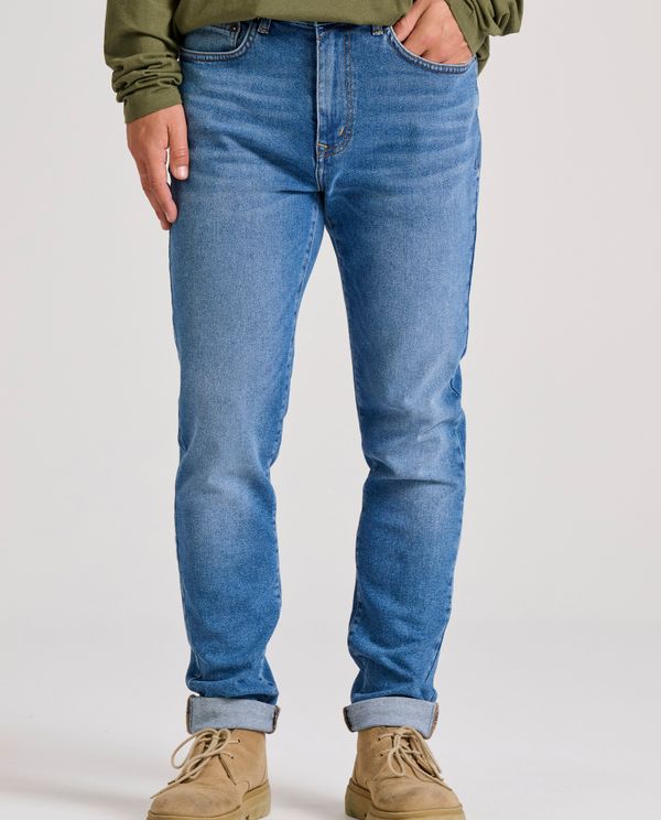 Slim tapered fit τζιν παντελόνι με whisker details