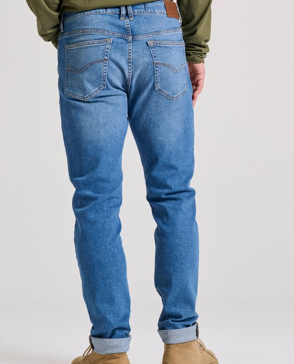 Slim tapered fit τζιν παντελόνι με whisker details
