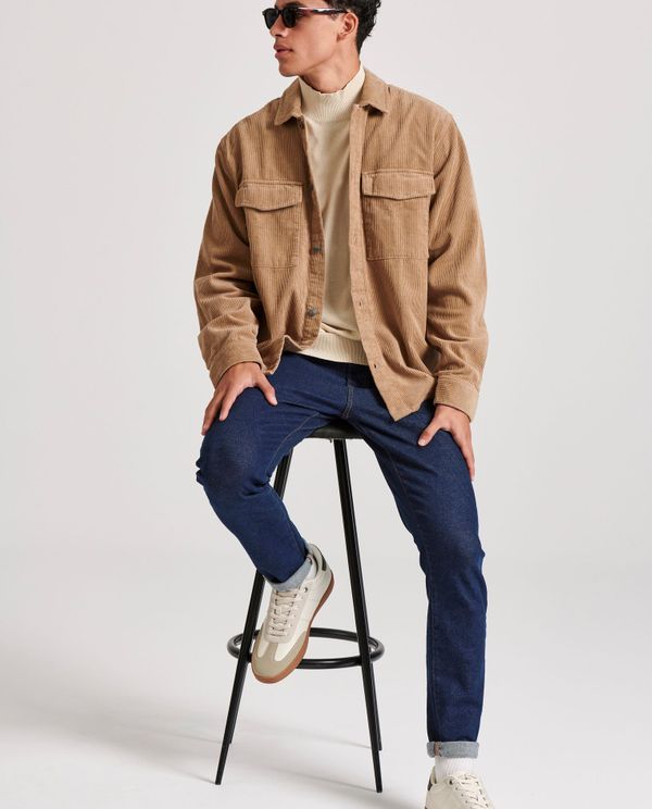 Slim tapered fit τζιν παντελόνι με whisker details