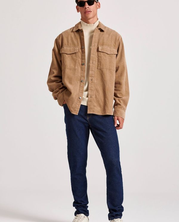 Slim tapered fit τζιν παντελόνι με whisker details