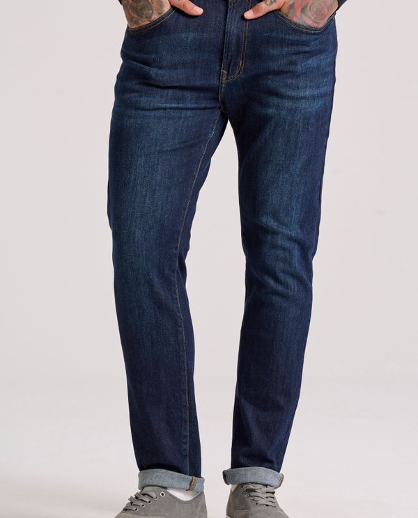 Slim tapered fit τζιν παντελόνι