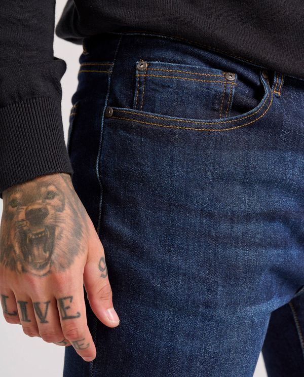 Slim tapered fit τζιν παντελόνι