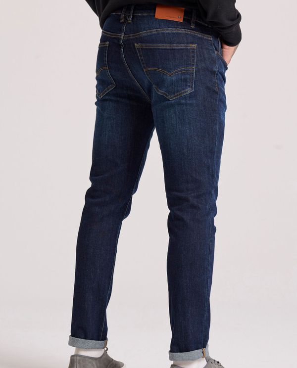 Slim tapered fit τζιν παντελόνι