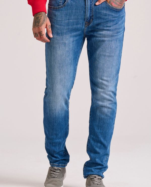 Slim tapered fit τζιν παντελόνι