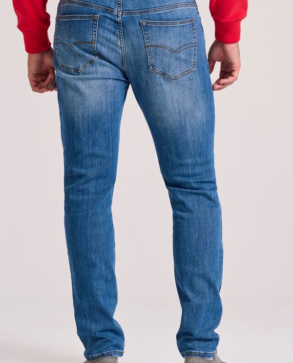 Slim tapered fit τζιν παντελόνι