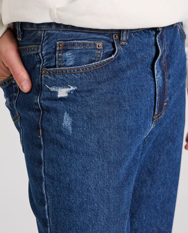 Loose fit τζιν παντελόνι με destroyed effects