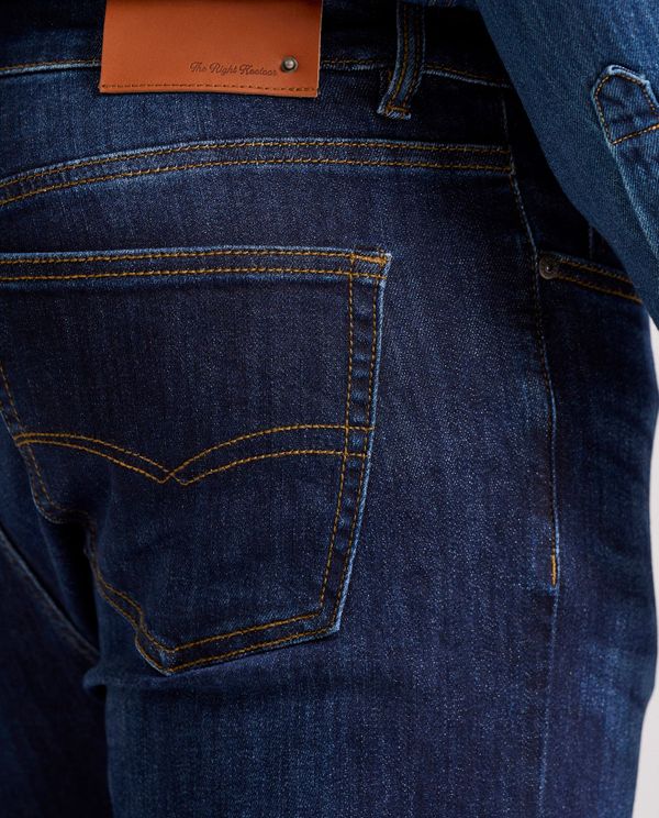 Straight fit τζιν παντελόνι με whisker details
