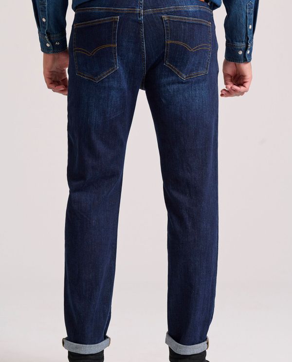Straight fit τζιν παντελόνι με whisker details