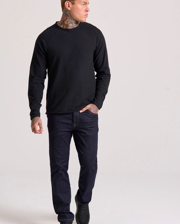 Straight fit τζιν παντελόνι με whisker details