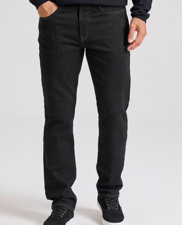Straight fit τζιν παντελόνι