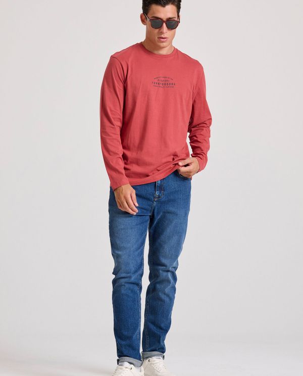 Tapered fit τζιν με ελαφρύ ξεθώριασμα - LTB x Funky Buddha