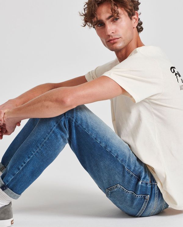 Tapered fit τζιν με washed effects - LTB x Funky Buddha