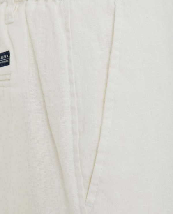 Linen blend casual chino παντελόνι
