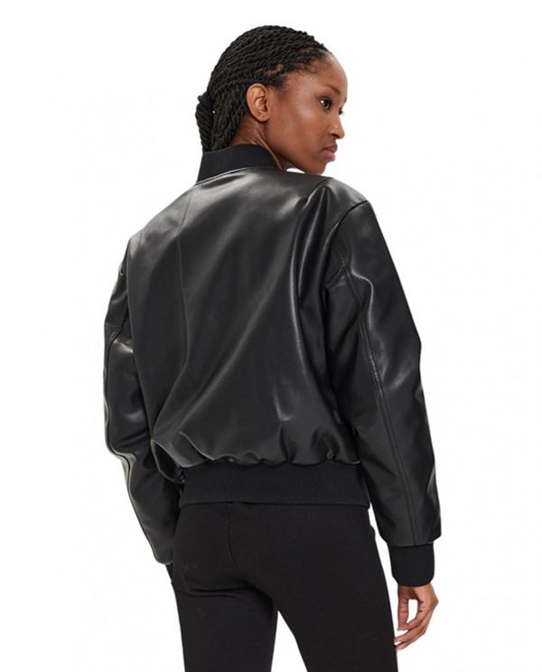 Calvin Klein Μπουφάν Δερματίνη Γυναικείο (J20J223546 BEH)