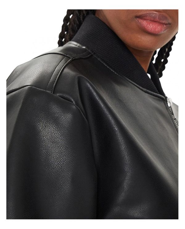 Calvin Klein Μπουφάν Δερματίνη Γυναικείο (J20J223546 BEH)
