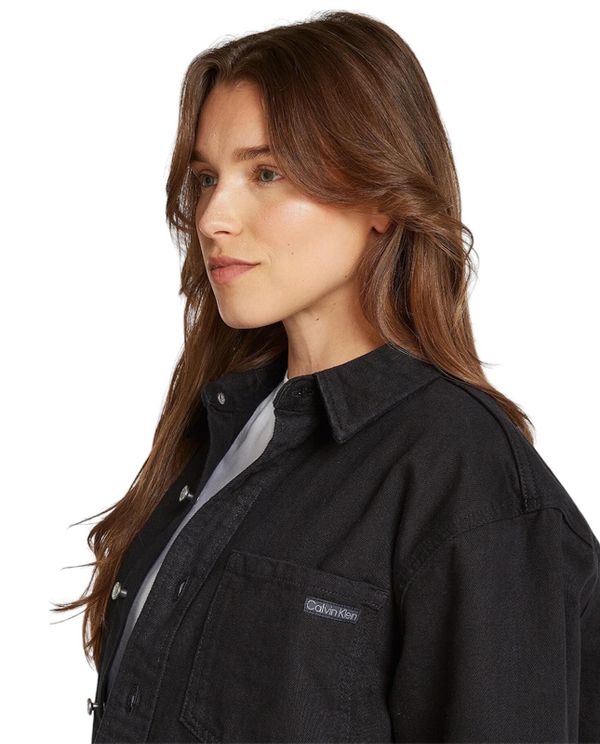 Calvin Klein Denim Overshirt  Πουκάμισο Μακρυμάνικο Γυναικείο (J20J224381 1BY)