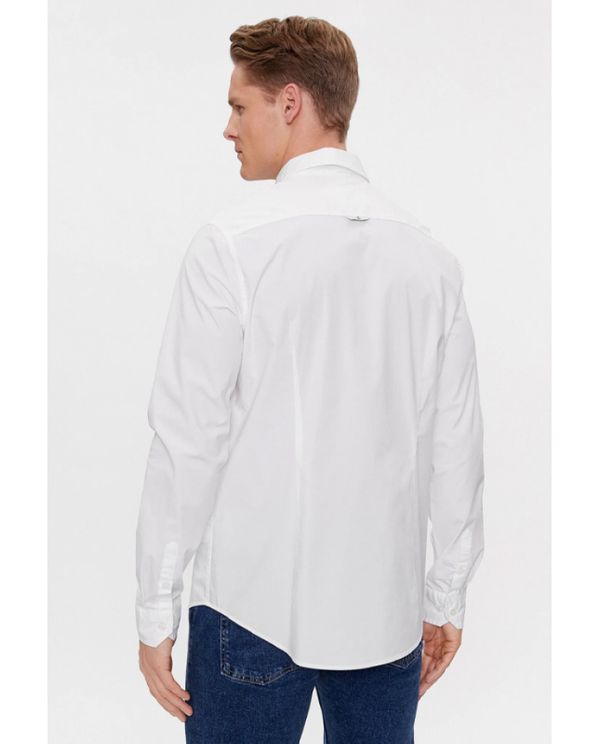 Calvin Klein Slim Stretch Πουκάμισο Μακρυμάνικο Ανδρικό (J30J324614 YAF)