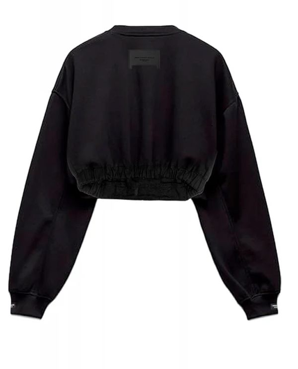 Mwm Crop Top Μακρυμάνικο Γυναικείο (MW071032001 BLACK)